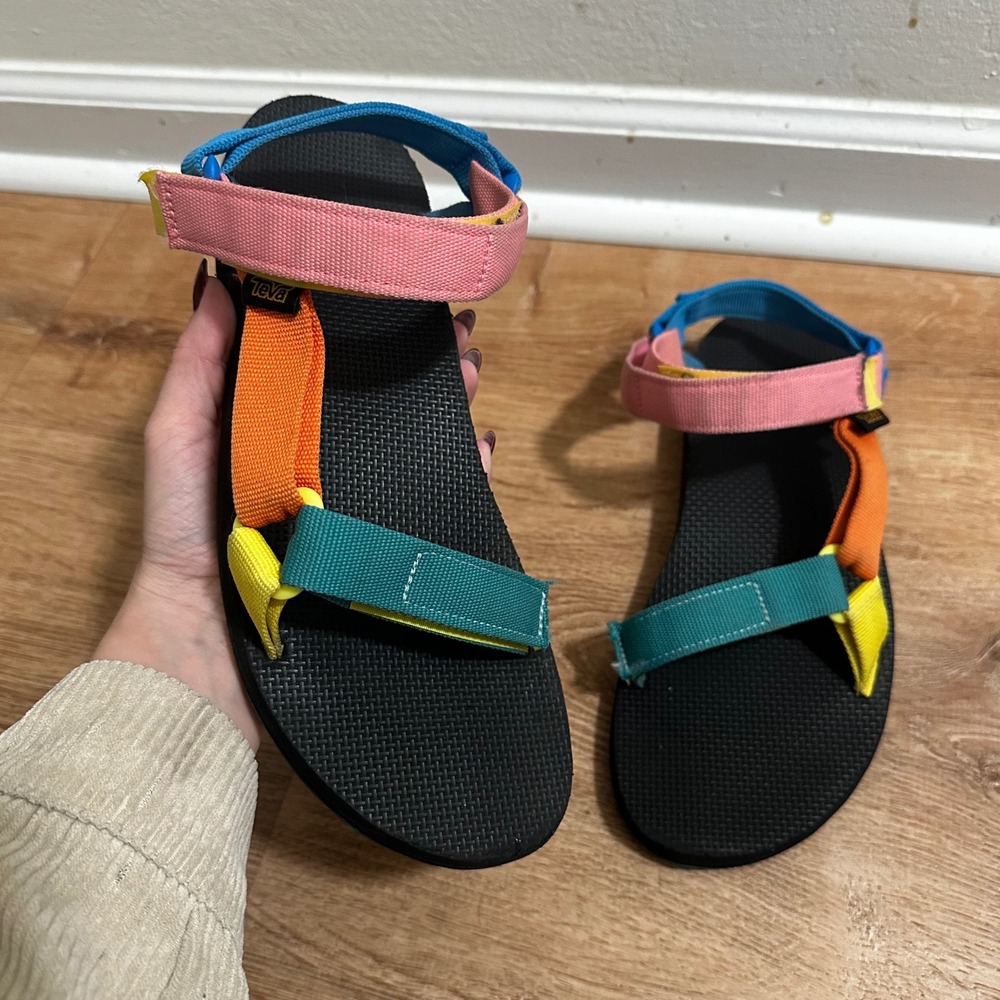 Teva | Women's Original Universal Bright Multi-Color Retro Sandals, Size 10